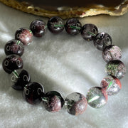 Good Grade Natural Red Phantom Quartz Beads Bracelet 53.77g 17cm 13.9mm 16 Beads - Huangs Jadeite and Jewelry Pte Ltd