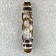 Natural Powerful Tibetan Old Oily Agate Zha Ji La Mu Female Cai Shen and 6 Eyes Dzi Bead Heavenly Master (Tian Zhu) 扎基拉姆女财神六眼天珠 13.32g 58.0 by 13.1mm - Huangs Jadeite and Jewelry Pte Ltd