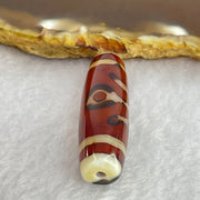 Natural Powerful Tibetan Old Oily Agate Patina Guiren Tairen Human Dzi Bead Totem Amulet Heavenly Master (Tian Zhu) 贵人天诛 8.47g 37.5 by 12.0mm - Huangs Jadeite and Jewelry Pte Ltd