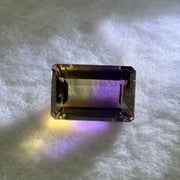 Natural Faceted Ametrine Parallelogram Shape 14.84ct 18.2 by 12.2 by 8.5mm - Huangs Jadeite and Jewelry Pte Ltd