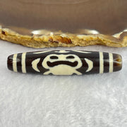 Natural Powerful Tibetan Old Oily Agate Zha Ji La Mu Female Cai Shen Bead Heavenly Master (Tian Zhu) 扎吉拉木女财神天珠 15.40g 59.8 by 13.0mm - Huangs Jadeite and Jewelry Pte Ltd