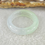 Type A Semi Icy Faint Green Jadeite Ring 4.54g 6.1 by 4.0mm US7.9 HK17.5 (Perfect) - Huangs Jadeite and Jewelry Pte Ltd