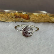 Very Good Grade Natural Super 7 S925 Silver Ring (Adjustable Size) 1.79g 8.3 by 4.5mm - Huangs Jadeite and Jewelry Pte Ltd