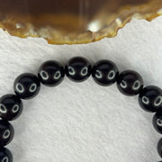 Natural India Zitan 天然小叶字檀木 Om Ma ni Padme Hum 六字真言 Beads Bracelet with Turquoise (Sinking Type) 11.53g 15.5cm 10.2mm 17 Beads, 11.8mm 1 Bead - Huangs Jadeite and Jewelry Pte Ltd