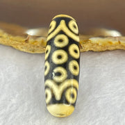 Natural Powerful Tibetan Old Oily Agate 21 Eyes Dzi Bead Heavenly Master (Tian Zhu) 二一眼天诛 10.19g 38.5 by 13.1mm - Huangs Jadeite and Jewelry Pte Ltd