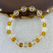 Amazon frosted crystal bracelet glass bead bracelet 亚马逊磨砂水晶手串玻璃珠手链 12.72g 8.1 by. 6.1 mm 26 Beads - Huangs Jadeite and Jewelry Pte Ltd