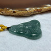 Type A Blueish Green Jadeite Guan Yin Pendant 18.44g 39.2 by 35.3 by 6.3mm - Huangs Jadeite and Jewelry Pte Ltd
