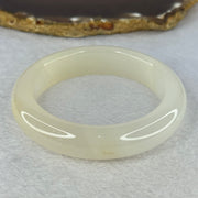 White Quartzite Jade Bangle 天山玉手镯 Internal Diameter 55.6mm 63.79g 14.2 by 10.3mm - Huangs Jadeite and Jewelry Pte Ltd