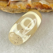 Natural Powerful Tibetan Old Oily Agate 3 Eyes Dzi Bead Heavenly Master (Tian Zhu) 三眼天诛 2.96g 20.2 by 10.0mm - Huangs Jadeite and Jewelry Pte Ltd