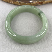 Certified Natural Type A Jelly Green Jadeite Oval Bangle | (43.99g | 55.1mm Inner Diameter | 12.5mm x 7.0mm | Close to Perfect | Radiance, Steady Wealth "Zheng Cai" Anchor & Feng Shui Prosperity Catalyst) - Huangs Jadeite and Jewelry Pte Ltd