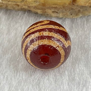 Natural Powerful Tibetan Old Oily Agate 2 Eye Dzi Bead Heavenly Master (Tian Zhu) 二眼天珠 1.42g 10.1 by 10.3mm - Huangs Jadeite and Jewelry Pte Ltd