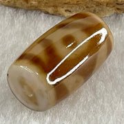Natural Powerful Tibetan Old Oily Agate Patina Guiren Tairen Human Dzi Bead Totem Amulet Heavenly Master (Tian Zhu) 贵人天诛 4.93g 20.0 by 11.9mm - Huangs Jadeite and Jewelry Pte Ltd