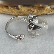 Natural-White-Phantom-Quartz-Bead-in-S925-Sliver-Ring-7.63g-13.2-by-11.0mm-US-7-HK-15