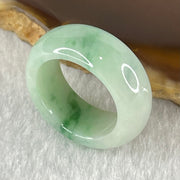 Type A Light Green Lavender with Green Patches Jadeite Ring 4.40g 7.7 by 3.7mm US4.3/HK 9 (Very Slight Internal Line) - Huangs Jadeite and Jewelry Pte Ltd