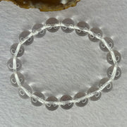 Natural Clear Quartz Bracelet 天然白水晶手链 30.28g 17cm 10.6mm 19 Beads - Huangs Jadeite and Jewelry Pte Ltd