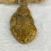 Grand Master Type A Burmese Yellow Jadeite God of Fortune Cai Shen Ye 财神爷  Pendant 38.61g 58.2 by 30.7 by 10.3mm - Huangs Jadeite and Jewelry Pte Ltd