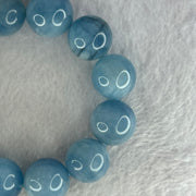 Natural Aquamarine Beads Bracelet 109.28g 18.5cm 19.2mm 12 Beads - Huangs Jadeite and Jewelry Pte Ltd