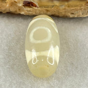 Natural Powerful Tibetan Old Oily Agate 3 Eyes Dzi Bead Heavenly Master (Tian Zhu) 三眼天诛 3.08g 20.2 by 10.2mm - Huangs Jadeite and Jewelry Pte Ltd