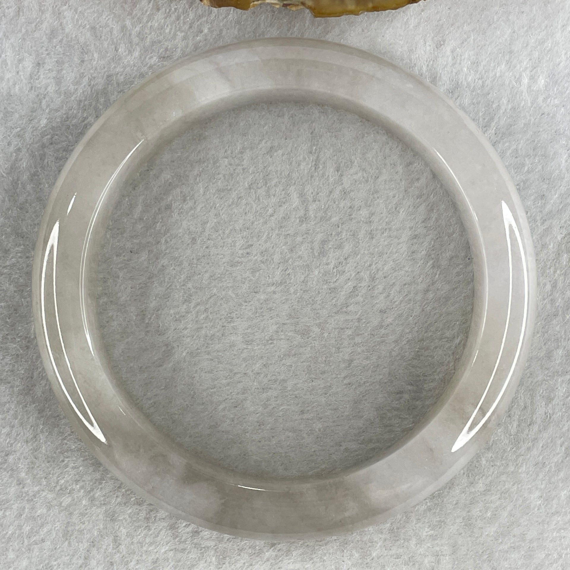 Certified Natural Type A Faint Lavender to Faint Brownish Piao Hua Jadeite Bangle 64.36g Internal Diameter 59.1mm by 12.3 by 9.6mm (Close to Perfect) - Huangs Jadeite and Jewelry Pte Ltd