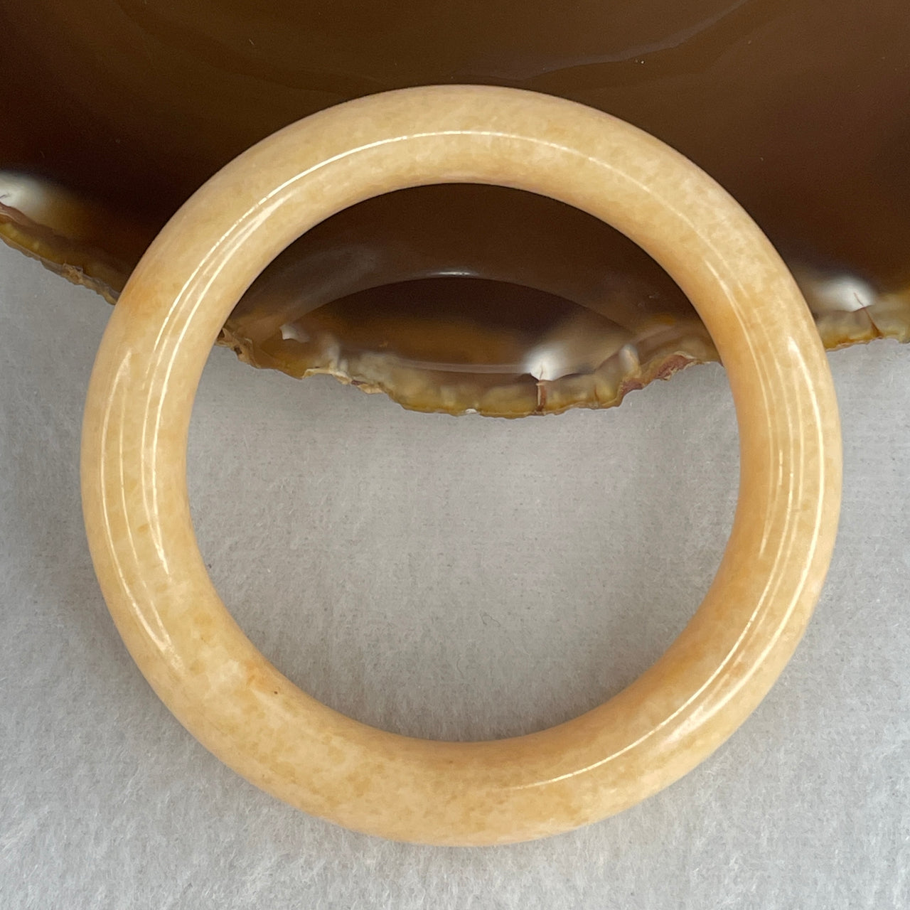 Natural Orangey-Yellow Aventurine Bangle | Full-Eternity Armlet & Abundance Talisman (63.59g | 55.1mm Inner Diameter | Close to Perfect)