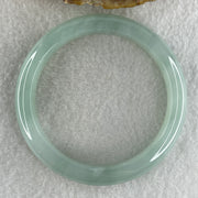High Quality Type A Natural Icy Sky Blue Jadeite Bangle 55.40g Internal Diameter 58.2mm 11.2 by 9.3mm (Close to Perfect) - Huangs Jadeite and Jewelry Pte Ltd