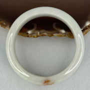 Type A Faint Green Lavender with Red Patch Jadeite Bangle Internal Diameter 56.9mm 79.34g 17.3 by 8.7mm (Very Slight Internal Lines) - Huangs Jadeite and Jewelry Pte Ltd