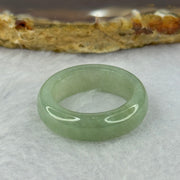 Type A Green Jadeite Ring 4.17g 6.5 by 3.5mm US7.1 HK15.5 (Very Slight External Rough) - Huangs Jadeite and Jewelry Pte Ltd