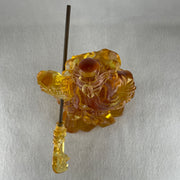 Liuli Orange Guan Gong Display 1,248.8g 120.0 by 160.0 by 200.0mm - Huangs Jadeite and Jewelry Pte Ltd