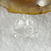 Natural Clear Quartz Labubu Charm Display 3.08g 19.2 by 1.9 by 10.4mm - Huangs Jadeite and Jewelry Pte Ltd