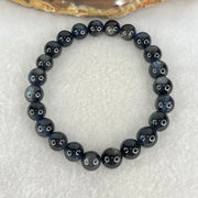 Good Grade Natural Devils Blue Beryl Aquamarine Beads Bracelet 18.95g 16cm 8.8mm 23 Beads - Huangs Jadeite and Jewelry Pte Ltd