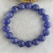 Above Average Grade Natural Blue Tanzanite Beads Bracelet 46.67g 16cm 11.8mm 17 Beads - Huangs Jadeite and Jewelry Pte Ltd