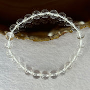 Natural Clear Quartz Bracelet 天然白水晶手链 18.71g 16.5cm 8.4mm 24 Beads - Huangs Jadeite and Jewelry Pte Ltd