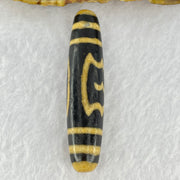 Natural Powerful Tibetan Old Oily Agate Garuda Long Dzi Bead Heavenly Master (Tian Zhu) 13.72g 56.2 by 12.7mm - Huangs Jadeite and Jewelry Pte Ltd