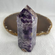 Natural Dreamy Amethyst Fluorite Quartz Tower Display 207.99g 94.6 by 40.5 by 32.8mm - Huangs Jadeite and Jewelry Pte Ltd