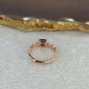 Natural Amethyst in 925 Sliver in Rose Gold Color Ring 天然紫水晶925银戒指 (Adjustable Size) 1.50g 5.1 by 4.9 by 2.9mm - Huangs Jadeite and Jewelry Pte Ltd
