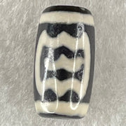 Natural Powerful Tibetan Old Oily Agate Double Garuda Dzi Bead Heavenly Master (Tian Zhu) 虎呀天诛 3.8g 19.3 by 10.4mm - Huangs Jadeite and Jewelry Pte Ltd