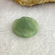 Type A Blueish Green Jadeite Mini Round Wu Shi Pai Pendant 1.44g 15.4 by 2.5mm - Huangs Jadeite and Jewelry Pte Ltd