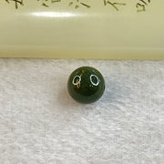 Type A Dark Green Jadeite Loose Bead for Bracelet/Necklace/Earrings/Rings 1.45g 9.4mm - Huangs Jadeite and Jewelry Pte Ltd