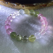 Very Good Natural Tourmaline Crystal Beads Bracelet 19.02g 14cm 8.6mm 20Beads - Huangs Jadeite and Jewelry Pte Ltd