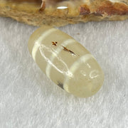 Natural Powerful Tibetan Old Oily Agate 3-Lines Dzi Bead Heavenly Master (Tian Zhu) 三行天诛 3.20g 19.8 by 10.4mm - Huangs Jadeite and Jewelry Pte Ltd