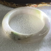 Type A Faint Lavender with Brown Patches Jadeite Bangle 66.86g Internal Diameter 56.0mm 12.7 by 9.4mm (Internal Lines) - Huangs Jadeite and Jewelry Pte Ltd