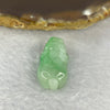 Type A Jelly Apple Green Jadeite Pixiu Pendent A货苹果绿色翡翠貔貅牌 7.29g 24.2 by 13.3. y 10.4 mm - Huangs Jadeite and Jewelry Pte Ltd