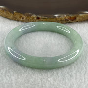 Type A Natural Light Green with Lavender Jadeite Bangle 39.72g Inner Diameter 52.1mm 9.2 by 8.6mm (Internal Lines) - Huangs Jadeite and Jewelry Pte Ltd