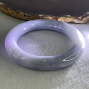 Type A Deep Lavender Jadeite Bangle 73.89g Internal Diameter 55.2mm by 11.9 by 11.4mm (Slight Internal Lines, Burnt) - Huangs Jadeite and Jewelry Pte Ltd