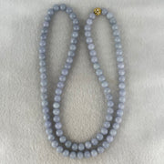 Type A Full Lavender Jadeite Beads Necklace 57.64g 66cm 7.0mm 98 Beads - Huangs Jadeite and Jewelry Pte Ltd