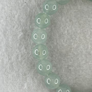 Type A Natural Sky Blue Jadeite Beads Bracelet 30.49g 15.5cm 9.6mm 20 Beads - Huangs Jadeite and Jewelry Pte Ltd