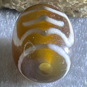 Natural Powerful Tibetan Old Oily Agate Double Garuda Dzi Bead Heavenly Master (Tian Zhu) 虎呀天诛 4.93g 17.2 by 13.4mm - Huangs Jadeite and Jewelry Pte Ltd