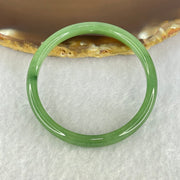 Type A Green Jadeite Bangle Internal Diameter 44.5mm 11.52g 6.3 by 4.7mm (Internal Line) - Huangs Jadeite and Jewelry Pte Ltd