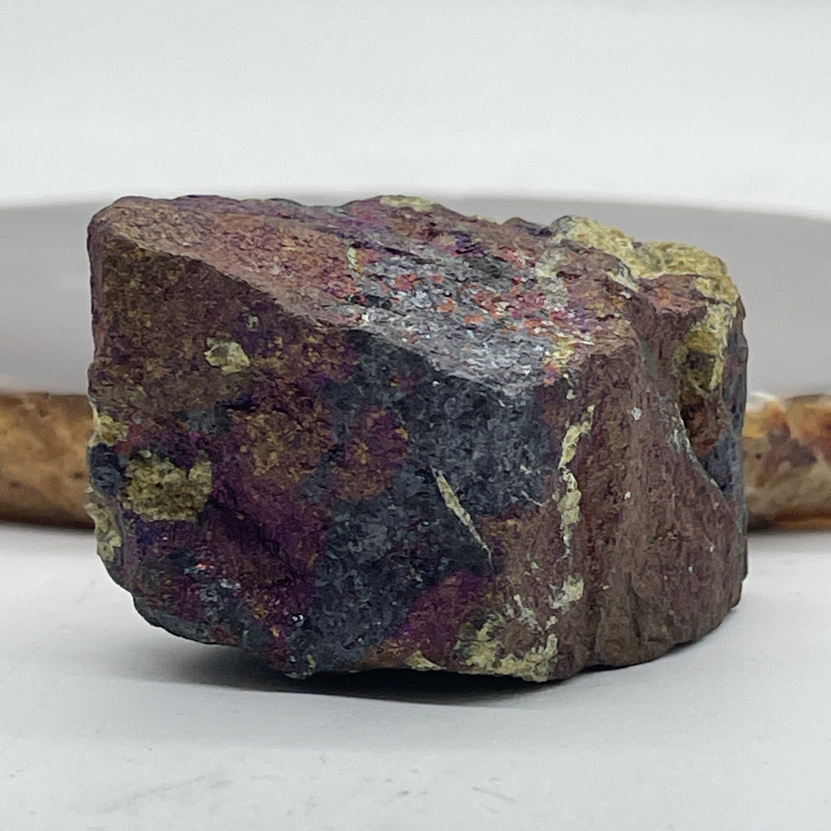 Natural Chalcopyrite Rough Mini Display | (118.45g | 53.6 x 35.2 x 29.9mm | Catalyst, "Stone of the Mystic" Abundance Magnet & Energy Shield, Feng Shui Prosperity & Joy Anchor)