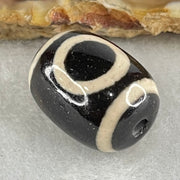 Natural Powerful Tibetan Old Oily Agate 1 Eye With Swastika Dzi Bead (Hotu Dzi) 5.13g 17.8 by 13.5mm - Huangs Jadeite and Jewelry Pte Ltd